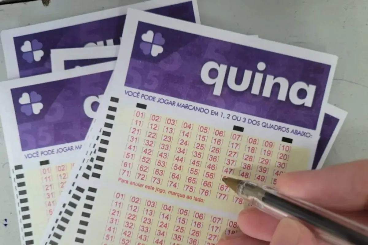 Quina 7096 sorteia R$ 13,5 milhões hoje (19/8). Veja resultado