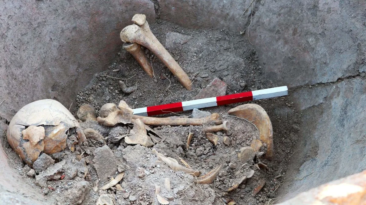 1,600-year-old skeleton found in a giant jar in Bulgaria may belong to Roman who hid there to escape enemy attack