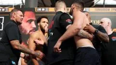 Hrgovic slaps Itauma after being pushed off stage at weigh-in