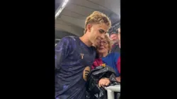 VÍDEO: avó alerta Fermín e gesto do craque do Barcelona emociona adepta