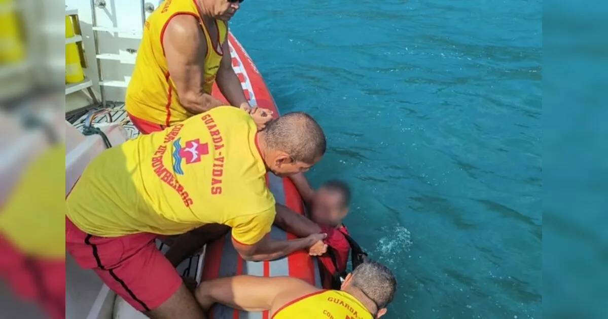 Homem fura carne, tenta fugir pelo mar e acaba resgatado após se afogar