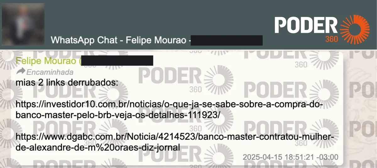 Vorcaro e Sicário atuaram para promover Master e derrubar notícias