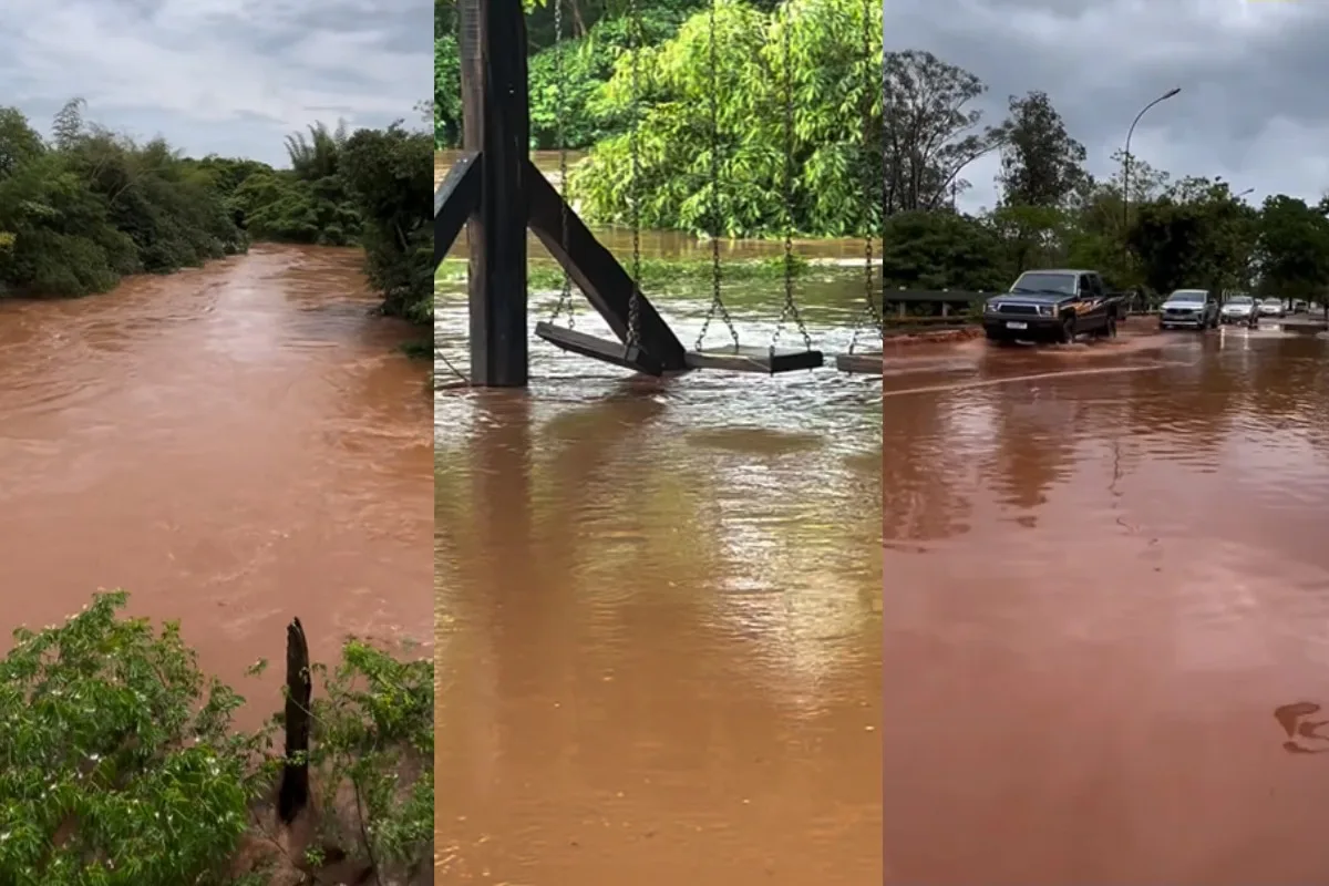 Chuva de 300 milímetros faz rio Apa subir 5 metros e desabriga famílias em MS