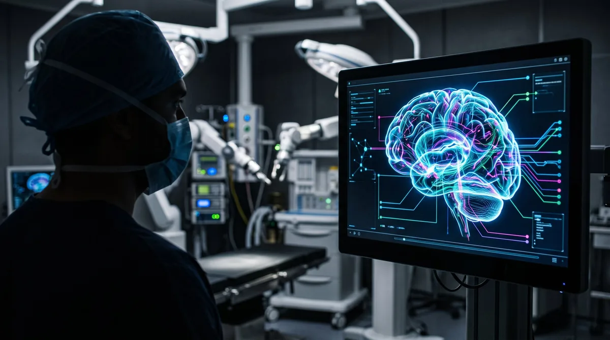 Cirujanos de Londres realizaron la primera operación cerebral asistida por inteligencia artificial