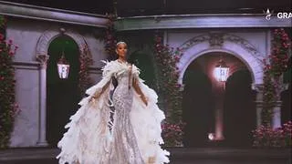 Miss Grand 2026: Lady Di Mosquera realiza elegante pasarela en traje de gala