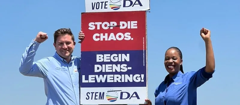 DA launches final election slogan