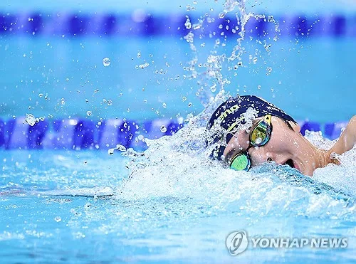 [아시안게임] 김우민 다쳤어도…자유형 800ｍ '막내' 김준우가 뛴다