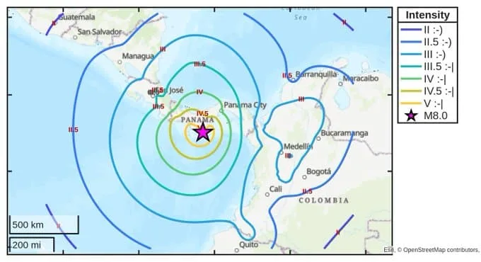 Terremoto de 7.7 sacude Panamá este 9 de octubre