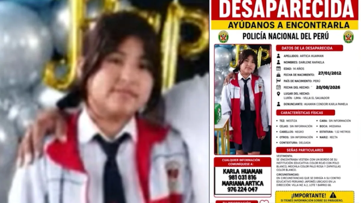 Madre desesperada busca a su hija de 14 años desaparecida en Villa El Salvador: sospechan que un hombre mayor la contactó por Instagram