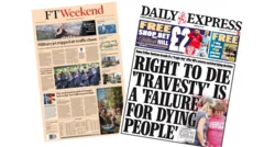 The Papers: 'Military jet tripped chaos' and 'A failure for dying people'
