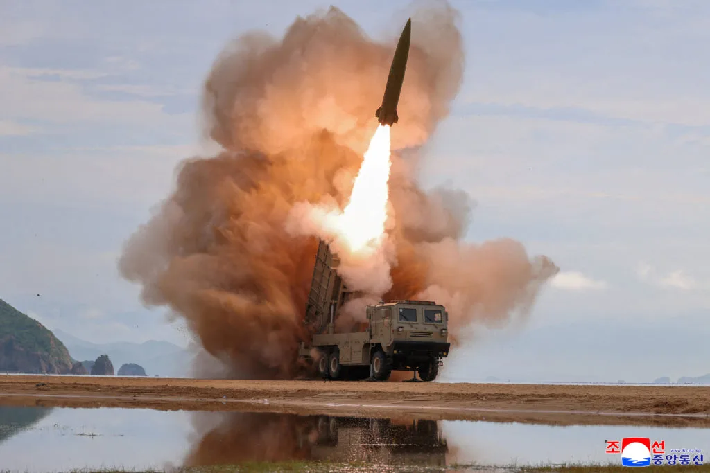 North Korea fires barrage of missiles toward the sea after dismissing overture from Trump