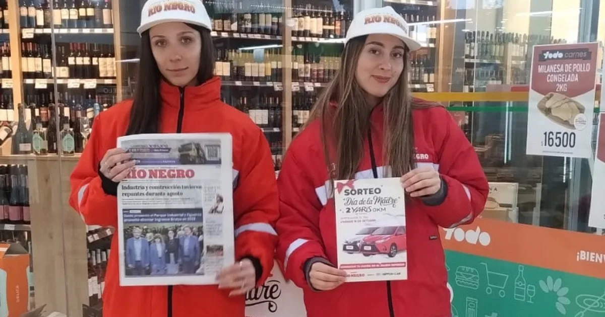 Día de la Madre: Diario RÍO NEGRO lleva su promoción a las sucursales de Supermercados Todo