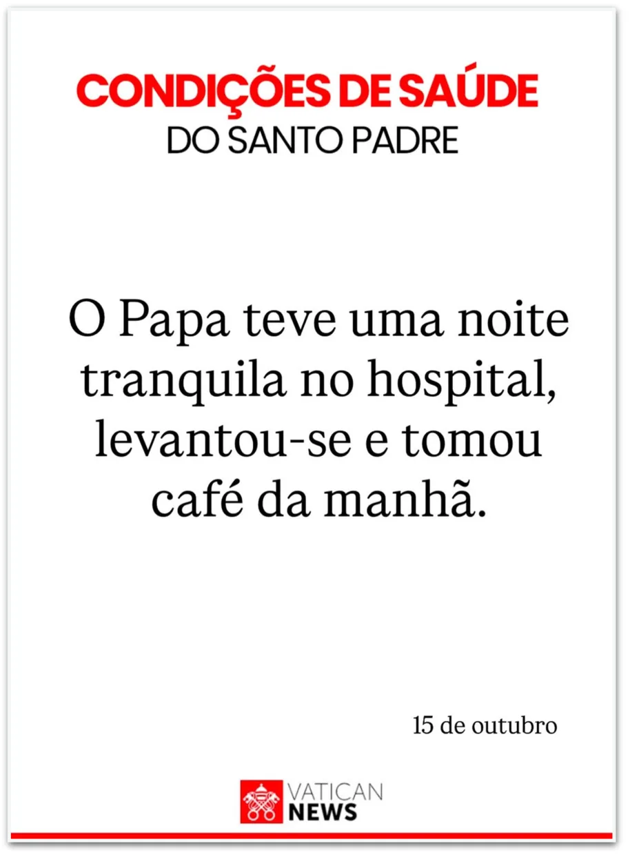 Do hospital, papa volta a celebrar missa após cirurgia no pulmão