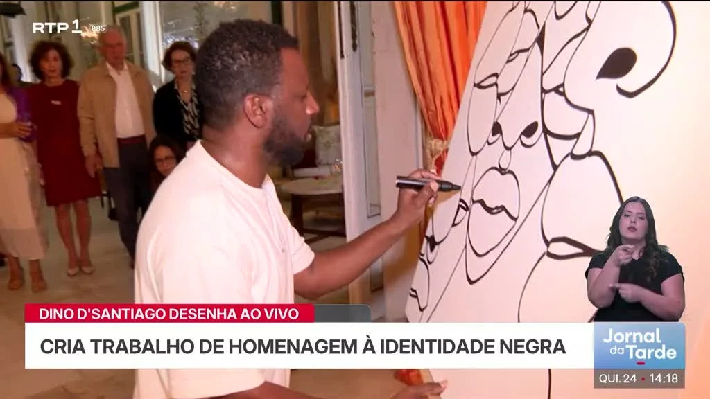 Dino D'Santiago apresenta faceta de artista plástico