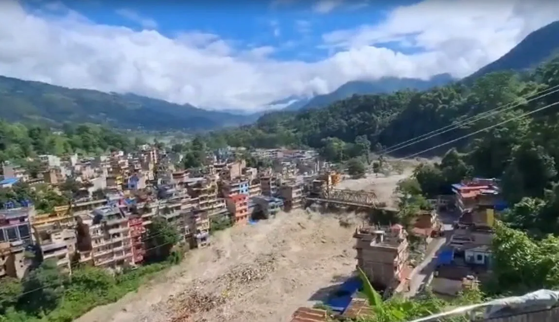 Nepal flash floods wash away villages, project sites near Tibet border; deaths feared