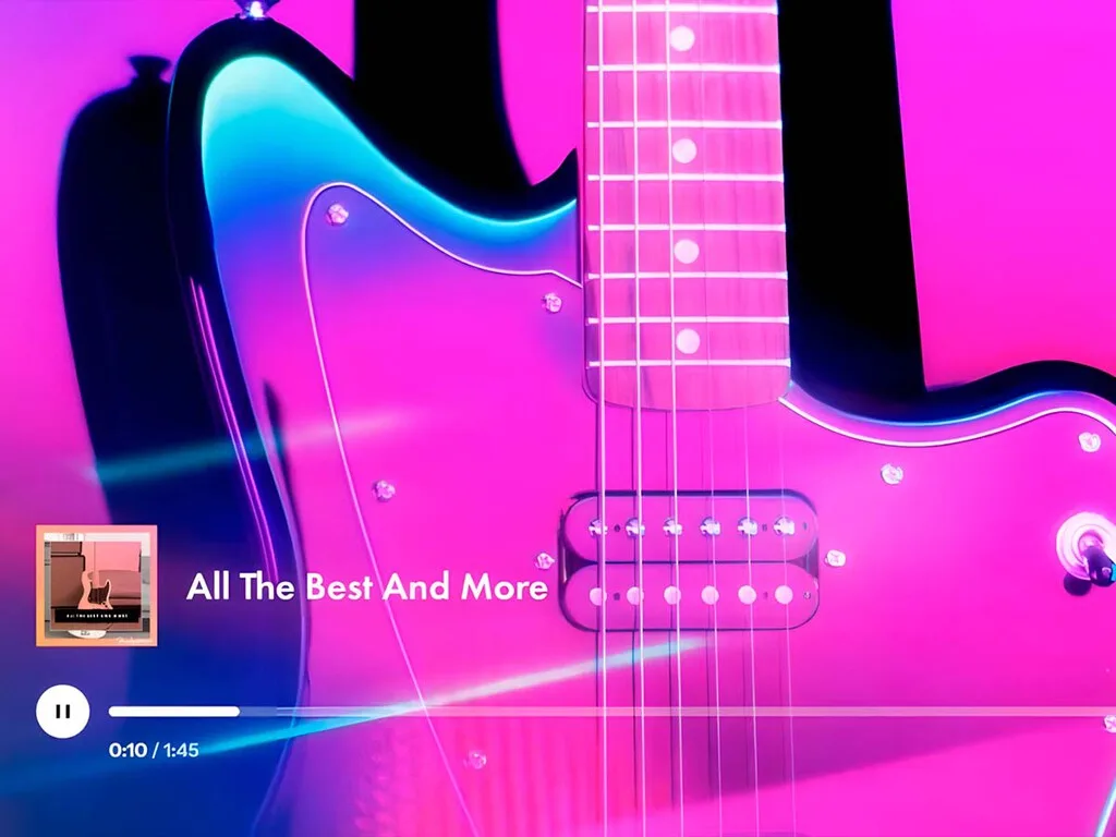 Samsung encontró otro uso para la pantalla de tu sala: ahora puede ayudarte a aprender guitarra