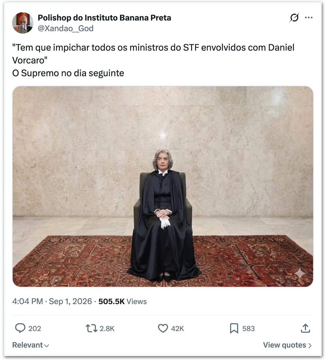 Caso Vorcaro-Moraes vira meme nas redes sociais