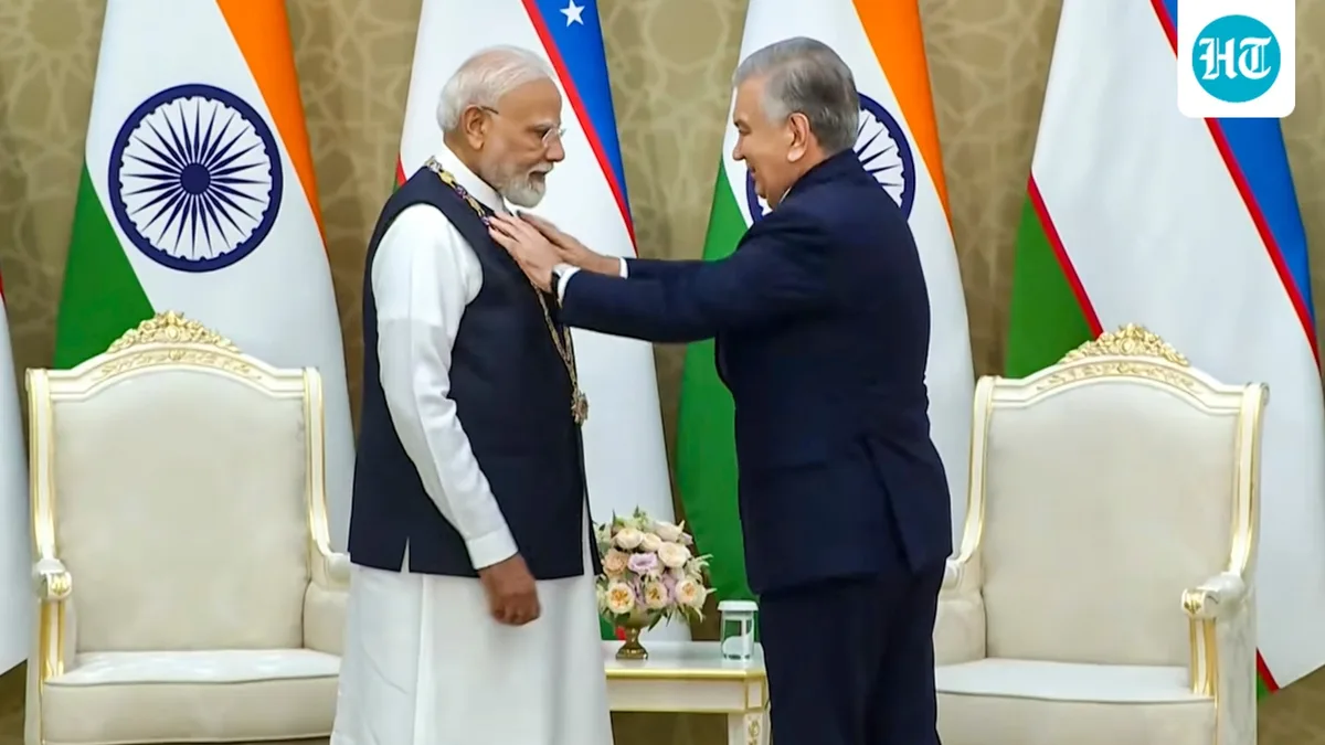 PM Modi gets Uzbekistan's highest state honour, Order of Oliy Darajali Do‘stlik