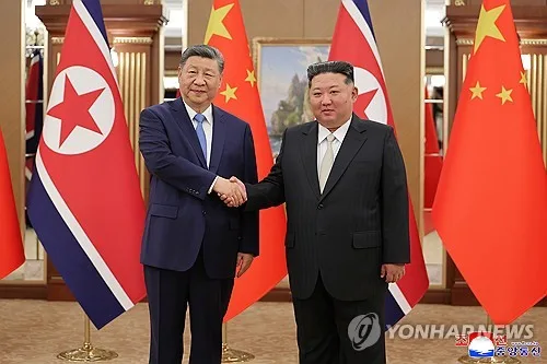 김정은, 北9·9절 시진핑 축전에 답전 "양국 친선협조 강화발전"