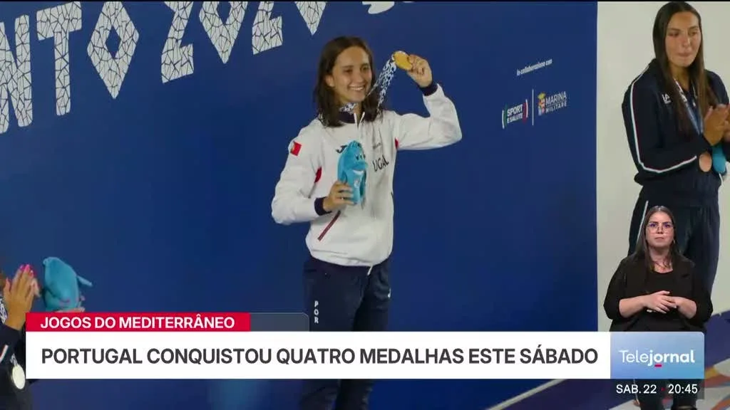 Portugal soma quatro medalhas nos jogos do Mediterrâneo