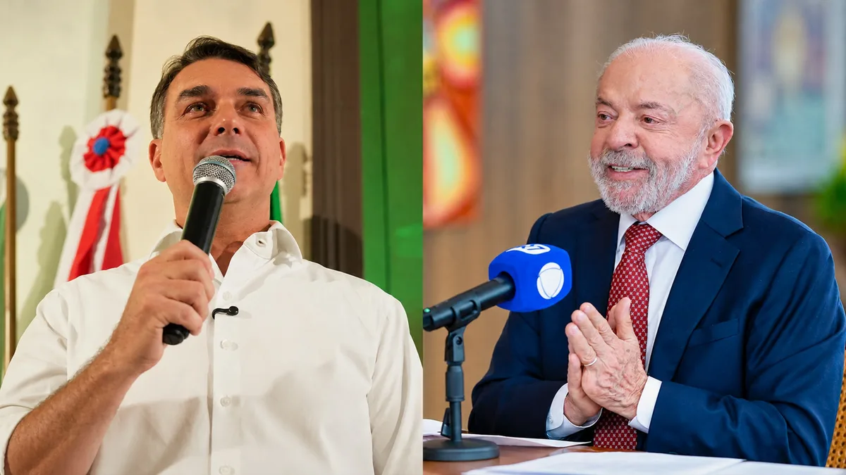 Quaest: Flávio tem 46% e Lula, 44%