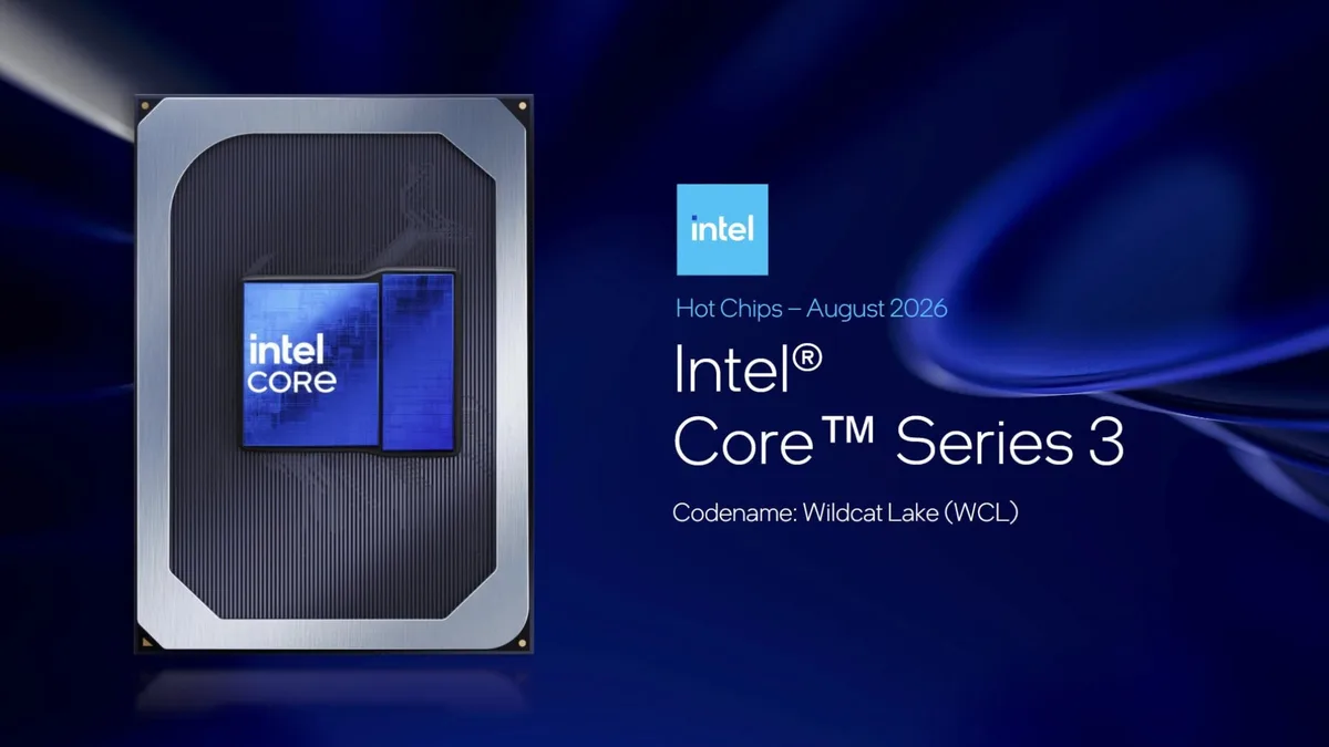 Intel detalha Core Série 3 Wildcat Lake, CPU para trazer IA a notebooks baratos