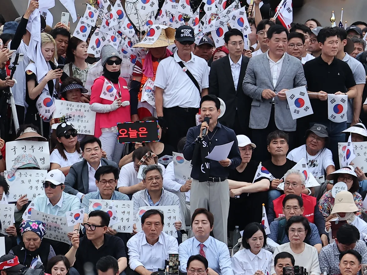장동혁 ‘동원령’에도 올림픽공원 집회에 국힘 의원 80% 불참