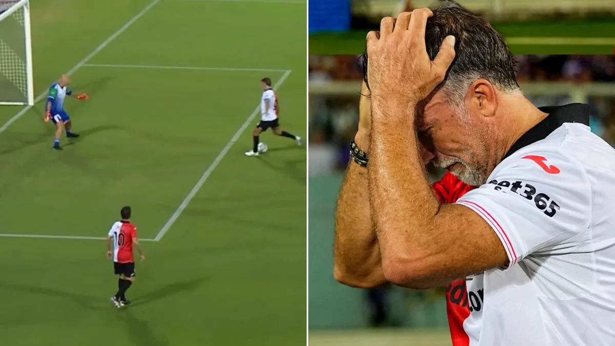 Tras el calvario que sufrió por sus problemas de tobillo, Batistuta anotó dos goles en el centenario de la Fiorentina y se emocionó