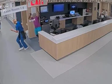 WATCH: Miami hospital patient attacks emergency room employees