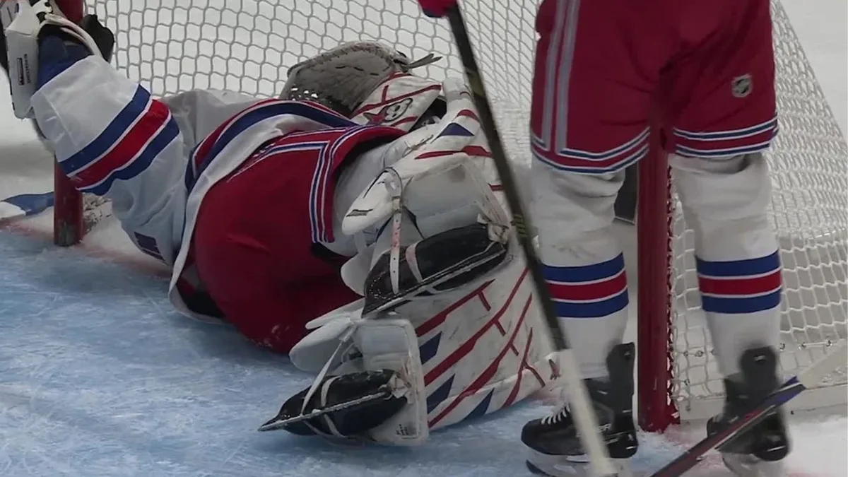 Rangers’ Shesterkin forced out with lower-body injury vs. Capitals