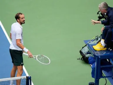For the birds: Medvedev protests US Open umpire's call to replay a point after birds sit on the net