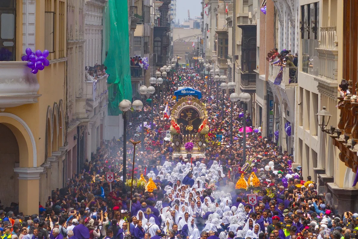Procesión del Señor de los Milagros EN VIVO HOY: segundo recorrido y ubicación de la imagen del Cristo Moreno por las calles del Centro de Lima