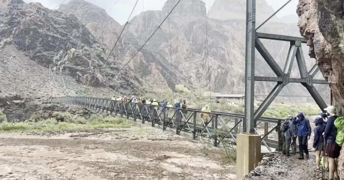 Watch: Flash flood sweeps through Grand Canyon