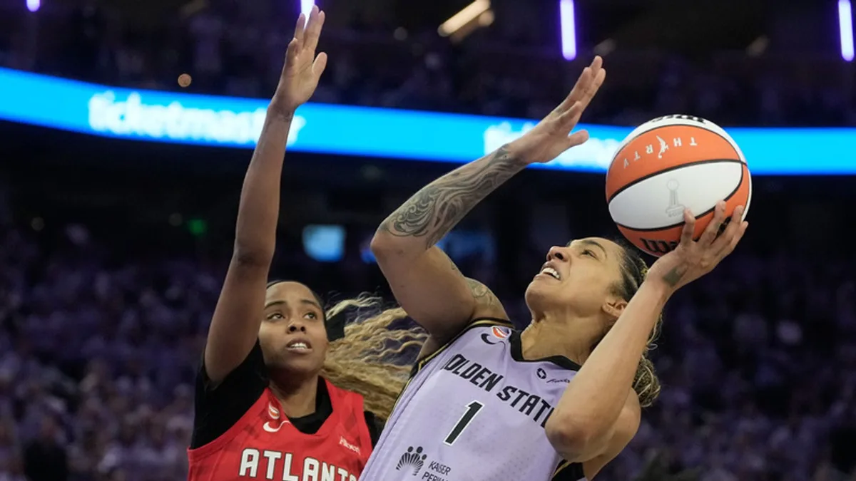 Williams stars as Golden State Valkyries beat Atlanta Dream in WNBA Finals Game 1