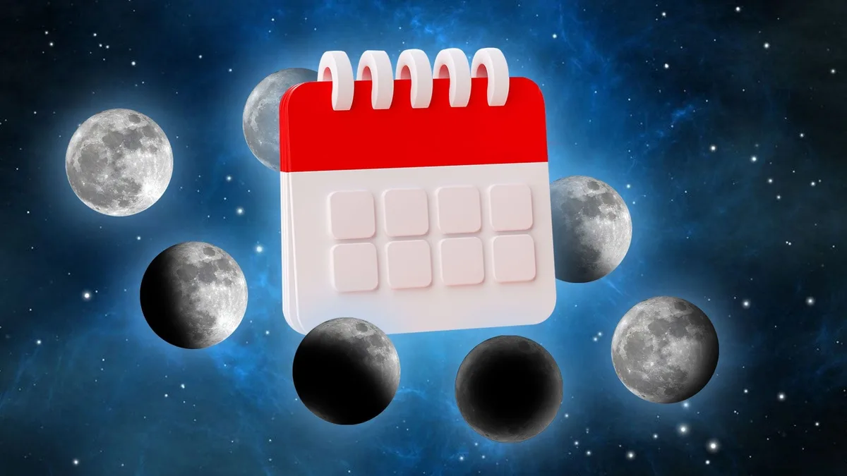 Calendario lunar 2026: cómo se verá la luna esta semana desde Estados Unidos