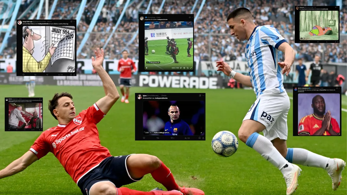 Los mejores memes del clásico de Avellaneda entre Racing e Independiente: de Kranevitter en modo Iniesta a los bostezos