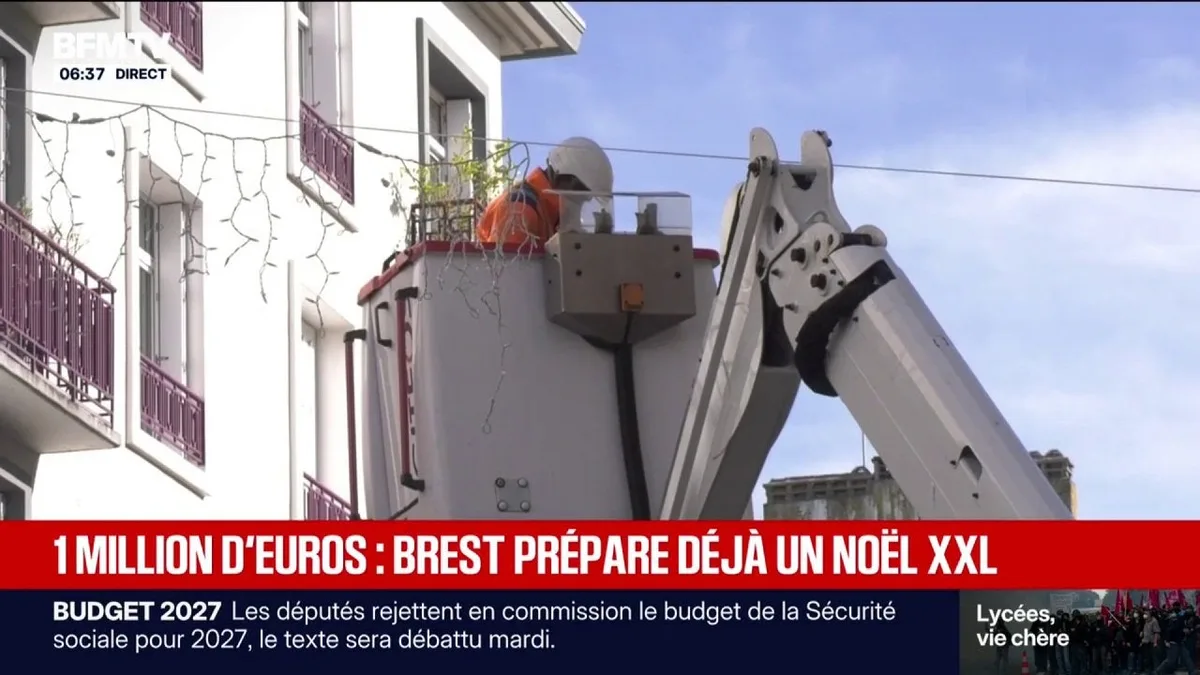 À Brest, la mairie prévoit près d'un million d'euros de budget pour les décorations de Noël