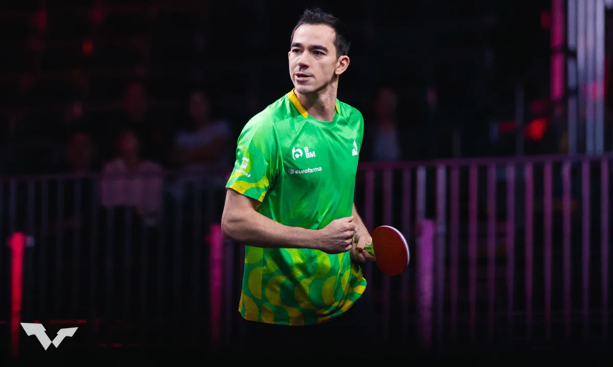 Hugo Calderano encara japonês pelas oitavas do Smash da Suécia