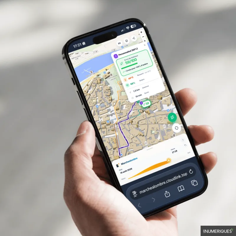 Actualité : Canicule : marcher un maximum à l’ombre durant vos trajets, c’est possible grâce à cette application