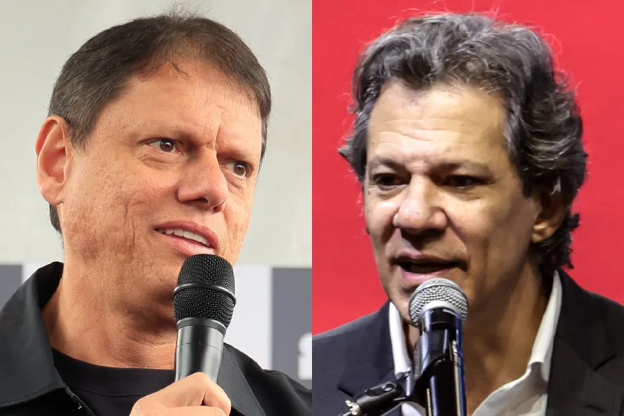 Pesquisa Quaest mostra vantagem de Tarcísio para Haddad no primeiro turno em SP
