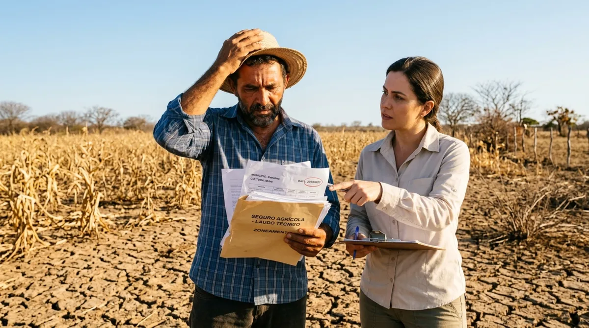 Fazendeiro contrata seguro agrícola, perde a safra na estiagem e a seguradora nega o pagamento por um detalhe no boletim de zoneamento agrícola do ministério