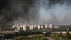 At least 37 dead and hundreds evacuated after strike on Kyiv weapons depot