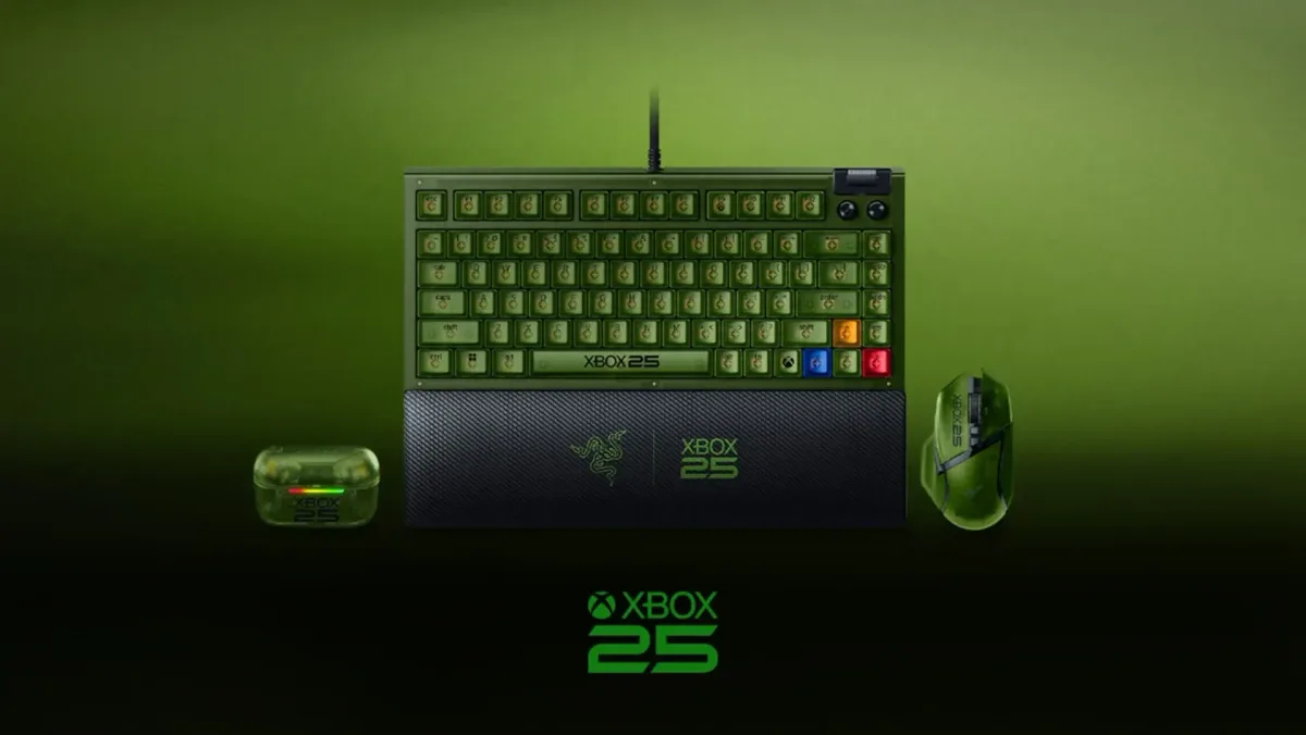 Razer revela mouse, teclado e fone translúcidos de 25 anos do Xbox