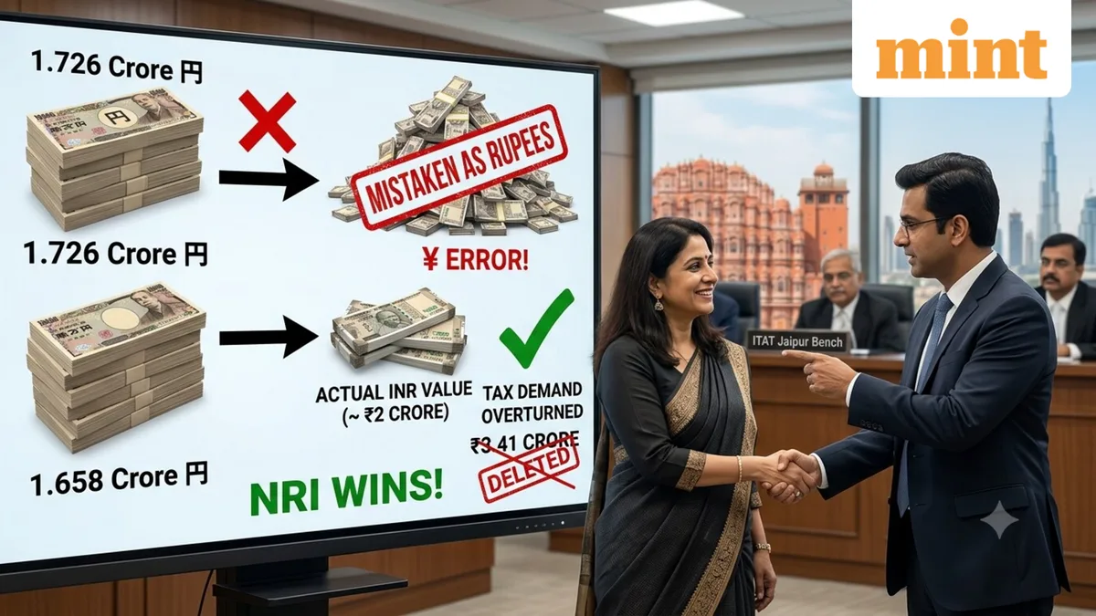 NRI's ₹3.41 crore FCNR deposits flagged as unexplained money after tax officer mistook yen for rupees, ITAT gives relief