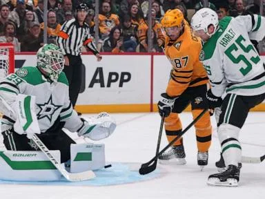 Rickard Rakell scores in shootout to lift Penguins over Stars, 2-1