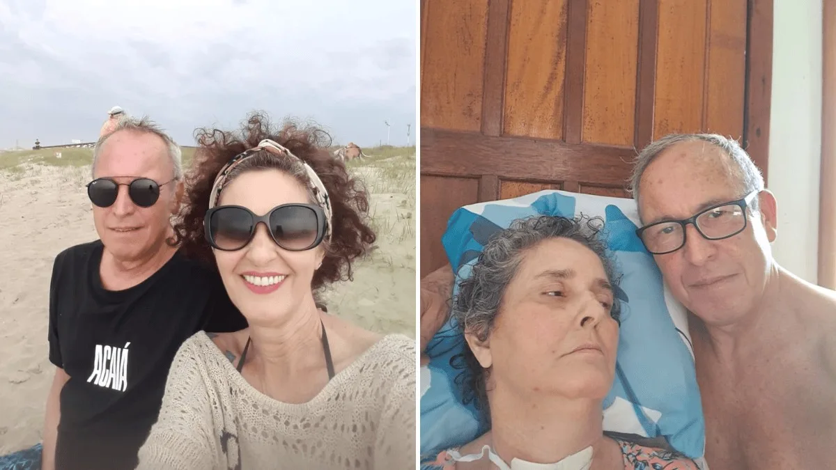 Despertar às 3h, exercícios e leitura feitos pelo marido: a rotina de mulher com a mesma doença de Lito em SC