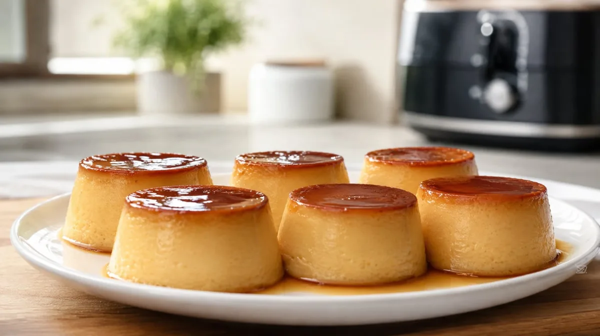 Flan proteico en 15 minutos: la receta en freidora de aire con solo 4 ingredientes que rinde 6 porciones