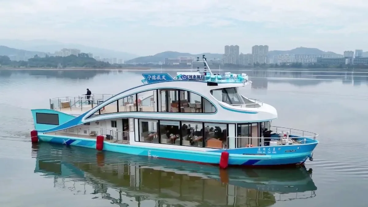 Green power on the water: Riding an electric boat in Ningde