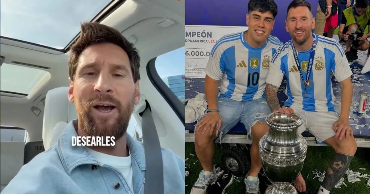 Video: el mensaje de Lionel Messi para el equipo de su sobrino