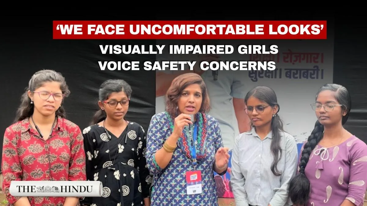 Watch: ‘Safety is a major concern’: Visually Impaired girls speak out at ‘Chhatron Ki Goonj’ in Pune